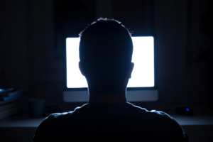 a man struggles with electronic addiction which is an example of a process addiction