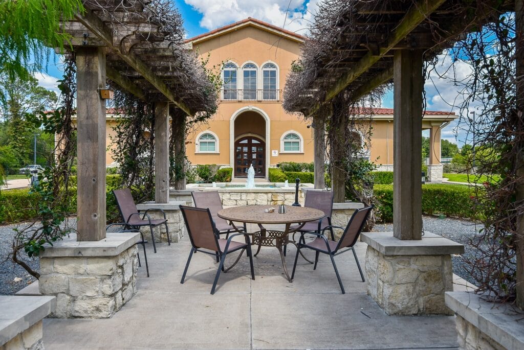 Virtue detox facility backyard